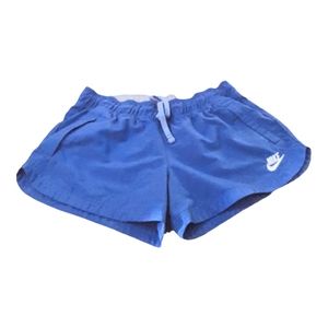 Nike ladies Blue Drawstring Shorts Size L (12-14)